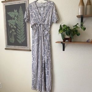 Tribal print maxi dress